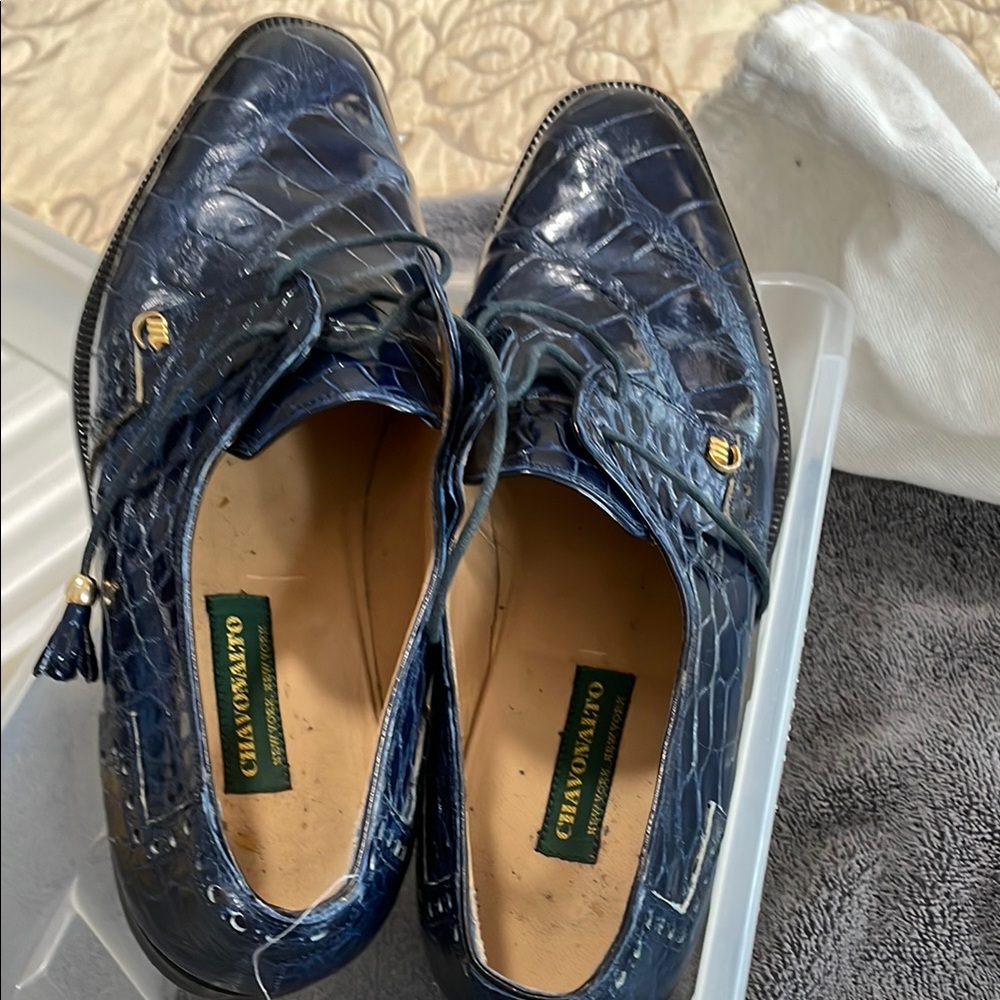 Men's Blue Dress Shoes